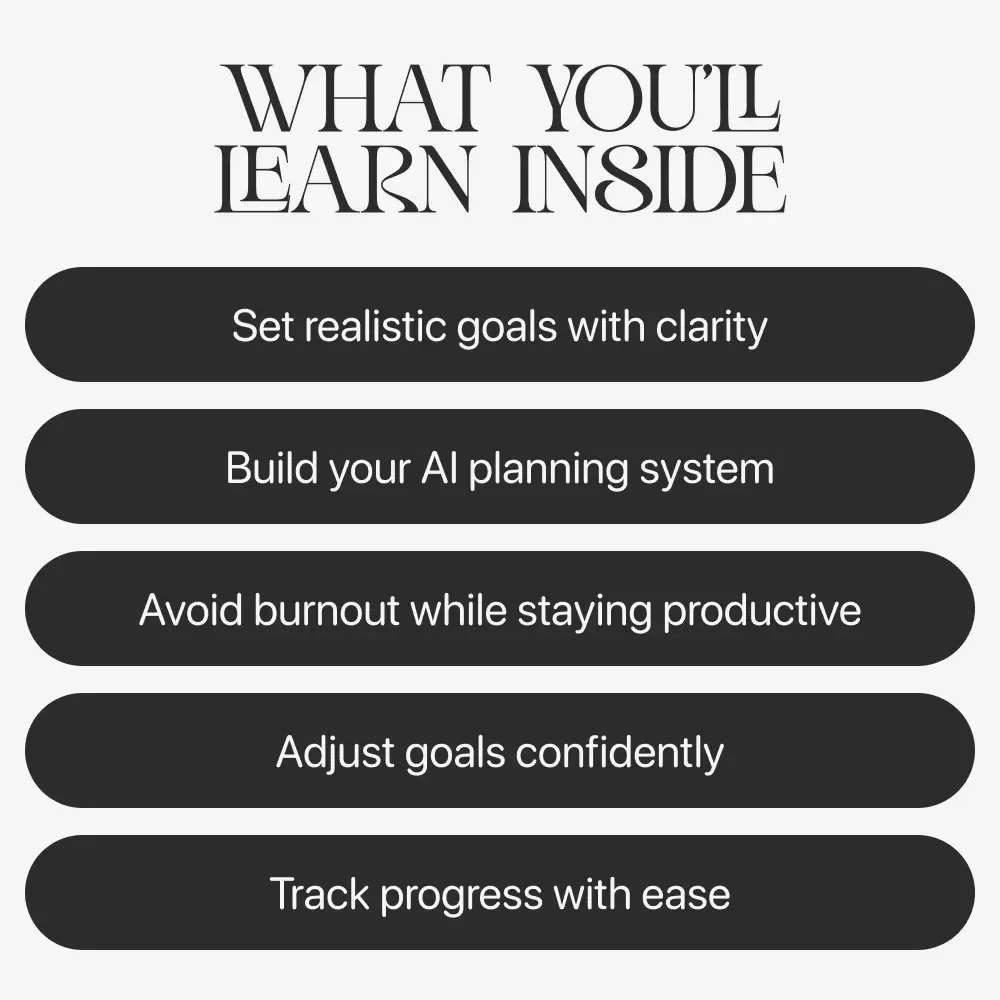 Planning Your Year of Growth Without Burning Out – Productivity & Balance eBook | how to plan a year of growth without burnout with ai Self-Planning Guide