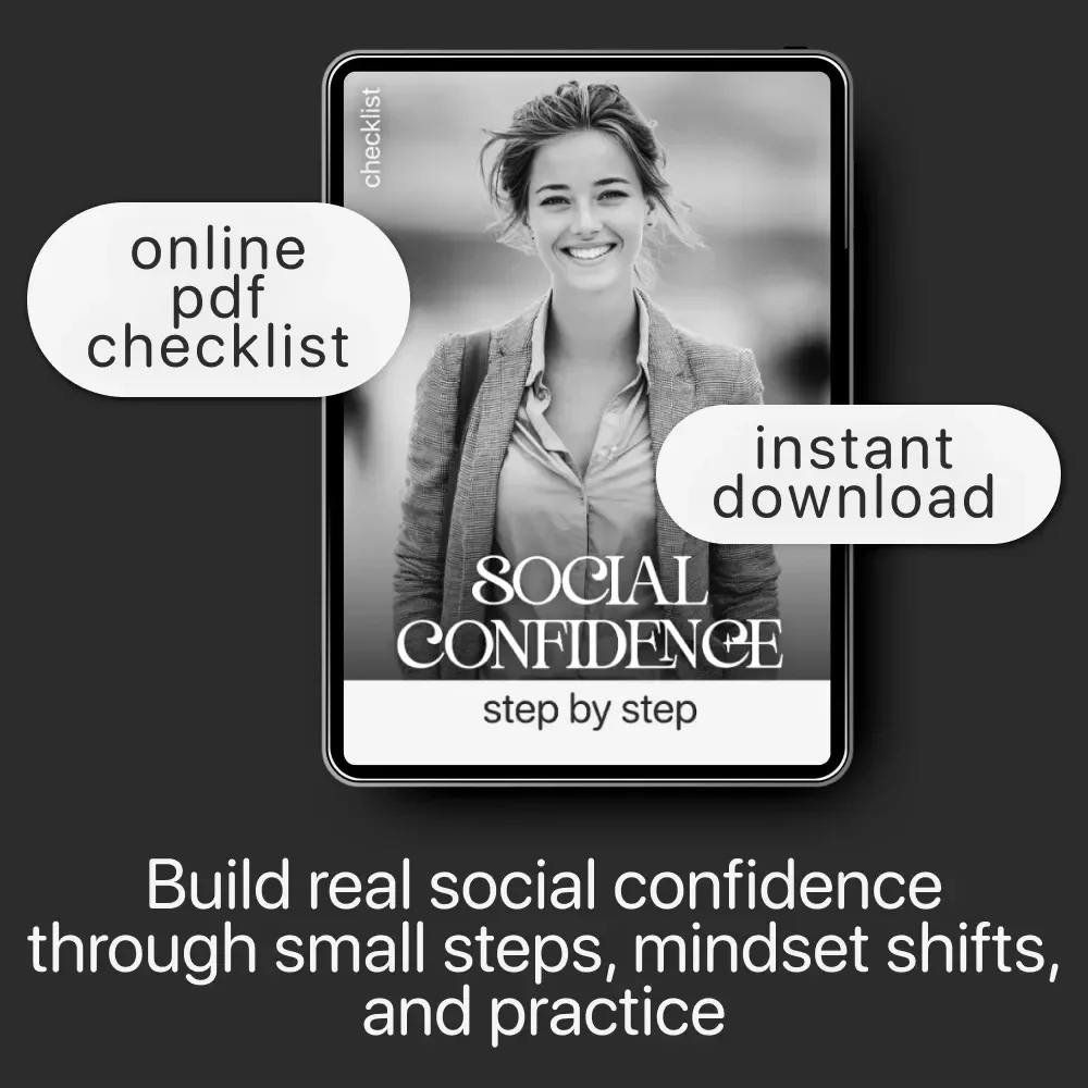 Social Confidence, Step by Step | Social Confidence Guide | Digital Download Self-Help eBook for Social Skills & Personal Growth