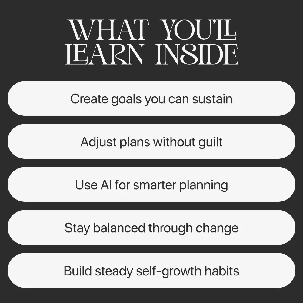 Grounded Goals, Steady Progress | Digital Self-Improvement Guide | Practical eBook on How to Set Realistic Expectations for Yourself