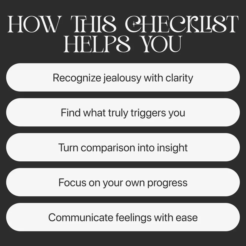 Understanding Why You Feel Jealous | Emotional Awareness & Relationship Reflection Checklist | Learn How to Understand Why I Feel Jealous
