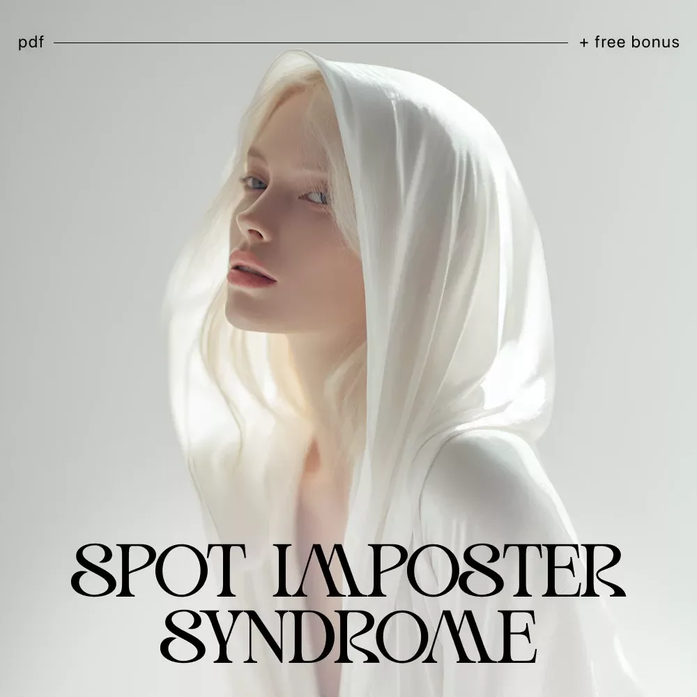 Spot Imposter Syndrome | Digital Self-Awareness Checklist | Learn how to tell if it’s imposter syndrome | Printable Mental Wellness and Confidence Tool