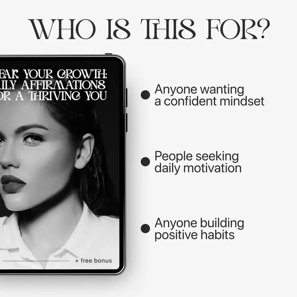 Speak Your Growth: Daily Affirmations for a Thriving You – Ultimate Guide to Daily Affirmations for Self Growth, Positive Mindset, and Personal Transformation
