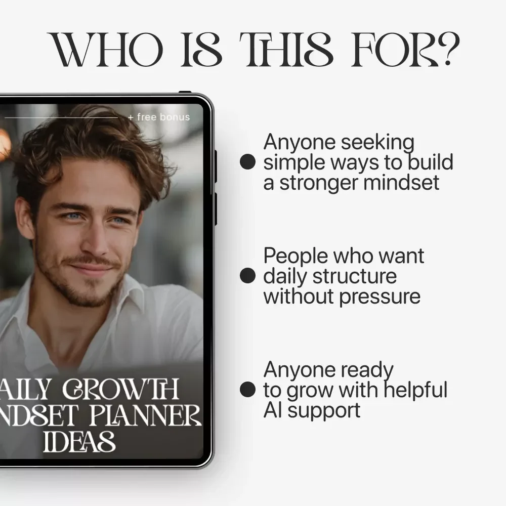 Daily Growth Mindset Planner Ideas – Growth Mindset Planner Ideas Guide for Goal-Setting, Reflection, and AI-Powered Personal Development