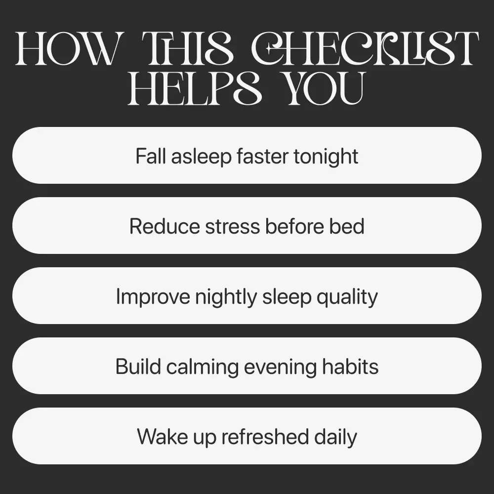 Evening Wind-Down Checklist: How to Build an Evening Wind-Down Routine for Better Sleep, Calm Nights & Consistent Self-Care