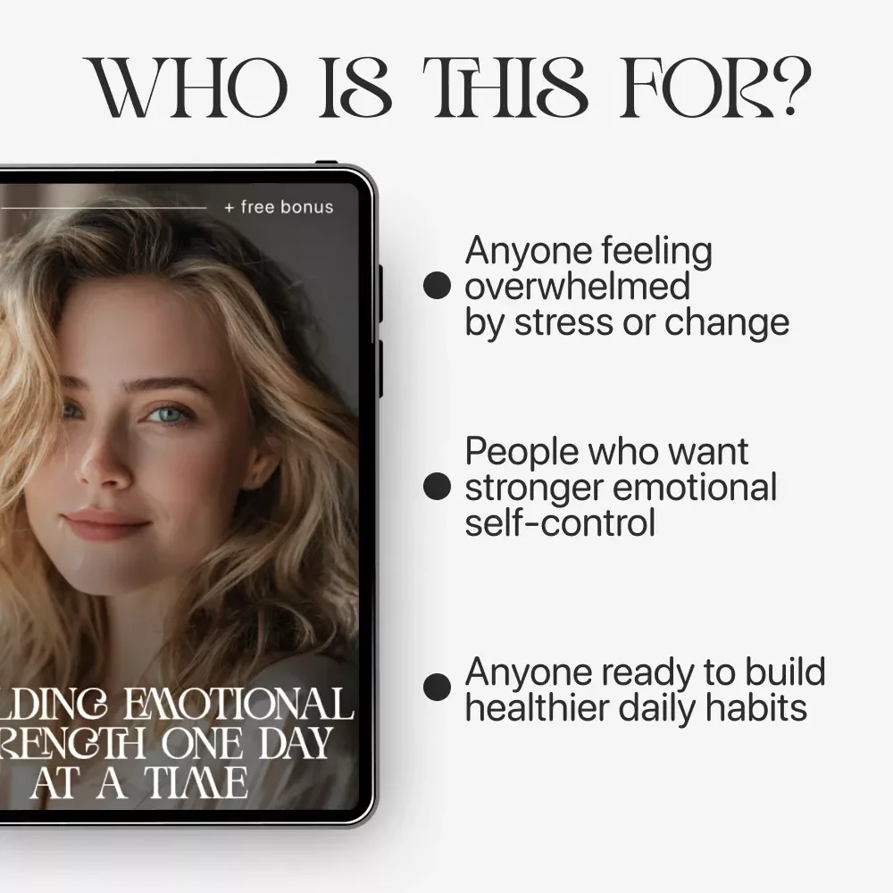 Building Emotional Strength One Day at a Time | Digital Ebook + planner for emotional resilience | Daily Resilience Planner, Emotional Wellness Guide, Self-Growth Journal