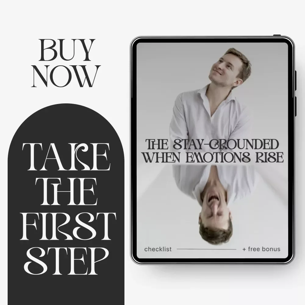 The Stay-Grounded When Emotions Rise | Printable Checklist for Calm Control | Ways to Stay Grounded When Emotions Rise