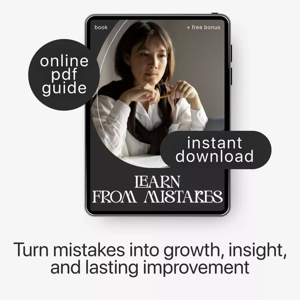 Learn from Mistakes | Self-Reflection & Growth Checklist for Personal Development | How to Learn from Mistakes Effectively
