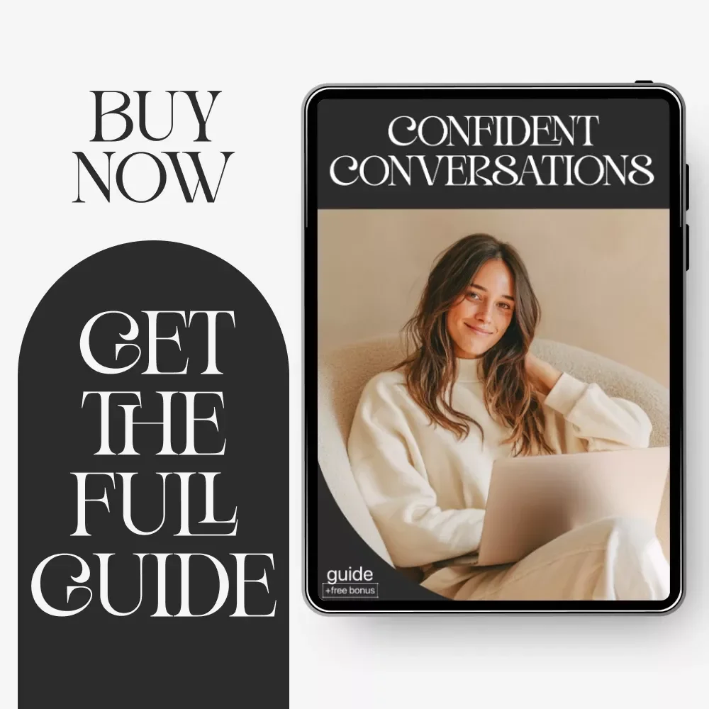 Confident Conversations | Digital Download Guide for Social Confidence, Rewriting Social Stories, Prompting Your Way to Confidence, Common Mistakes & How to Avoid Them, Next Steps for Real-World Confidence | Social Skills eBook for Anxiety & Clarity