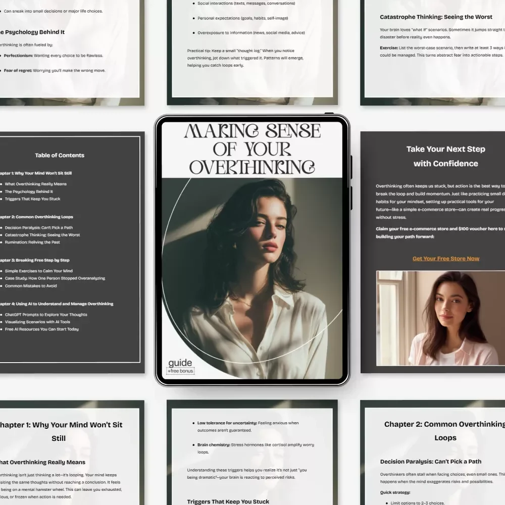 Making Sense of Your Overthinking – A Mind Clarity Guide for Anyone Searching How to Understand Why I Overthink Everything | Digital Download