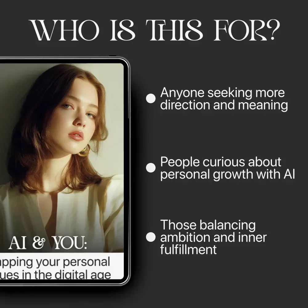 AI & You: Mapping Your Personal Values in the Digital Age | Self-Discovery eBook | Learn how to use AI to map out personal values | Digital Download for Clarity and Purpose