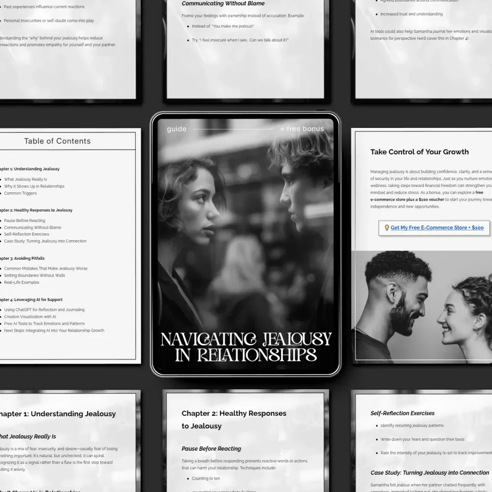 Navigating Jealousy in Relationships – Digital Guide on Healthy Communication, Emotional Healing & Ways to Deal with Jealousy in Relationships