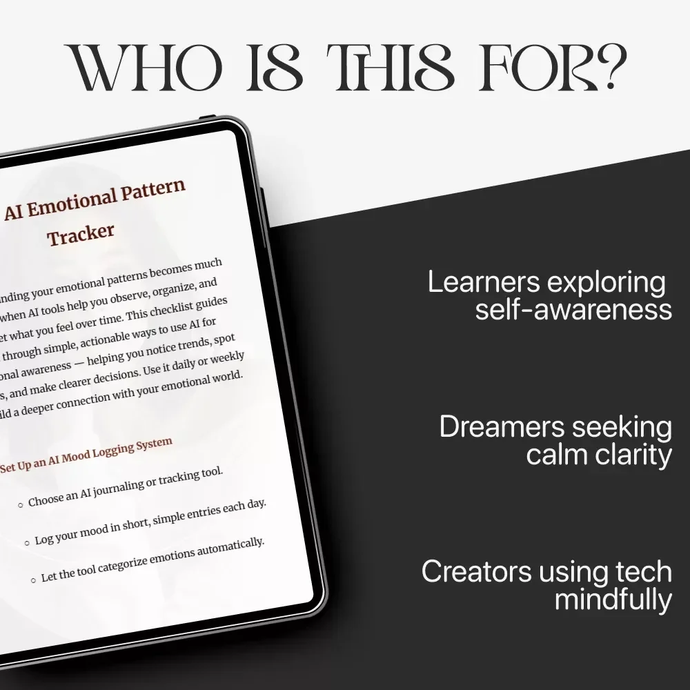 The AI Emotional Pattern Tracker | Checklist with AI Tools to Track Emotional Patterns and Build Self-Awareness