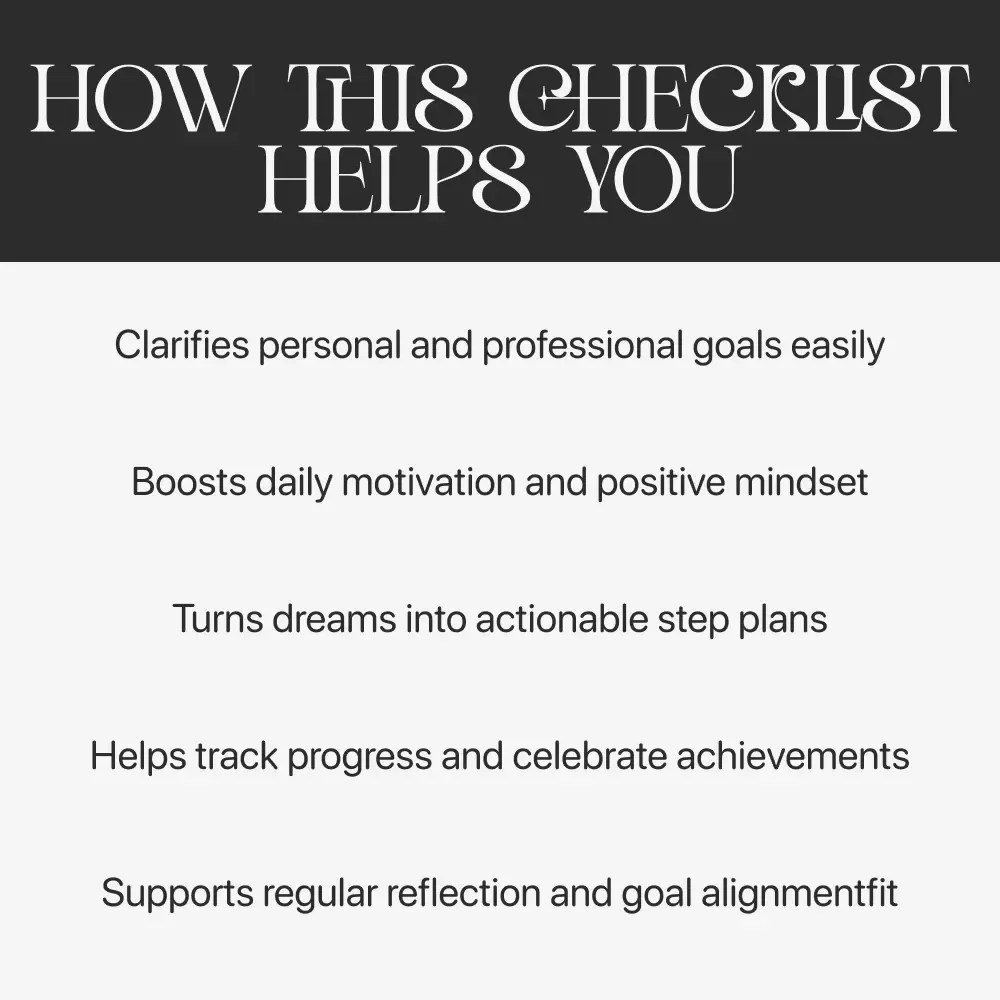 How to Create Your Vision Board Planner | Vision Board Checklist Planner | Goal Setting Printable | how to make vision board planner Guide