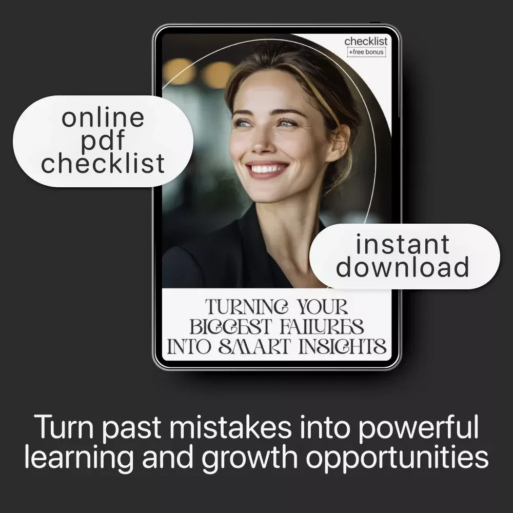 Turning Your Biggest Failures into Smart Insights | Reflective AI Checklist | Learn how to use AI to reflect on your biggest failures | Digital Growth and Mindset Workbook