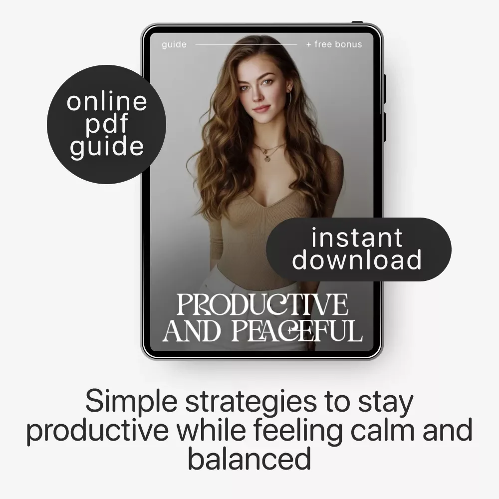 Productive and Peaceful | Mindful Efficiency & Focus Guide | How to Stay Productive Without Stress