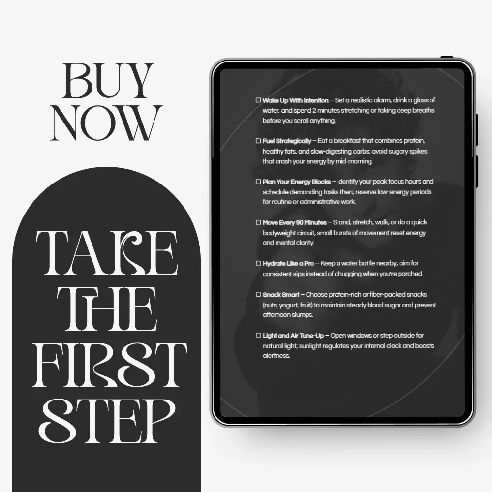 The Energy Management Checklist for Peak Performance | Digital Download Checklist for Boosting Productivity, Focus & Daily Balance | how to manage my energy for peak performance Guide