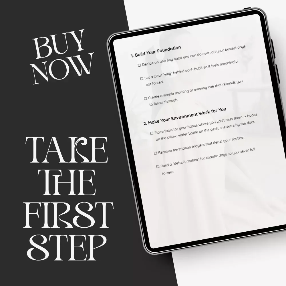 Daily Habits That Actually Stick: Digital Download Guide, eBook & Checklist for Building Consistent Routines, Productivity Boost, and Self-Improvement
