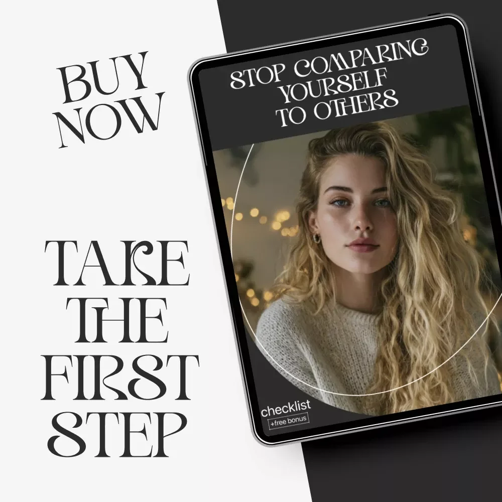 Stop Comparing Yourself to Others | Digital Self-Reflection Checklist | Learn how to stop comparing yourself to others | Printable Mindset and Growth Tool for Confidence and Clarity