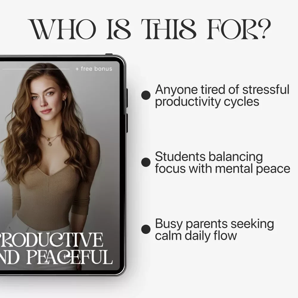 Productive and Peaceful | Mindful Efficiency & Focus Guide | How to Stay Productive Without Stress
