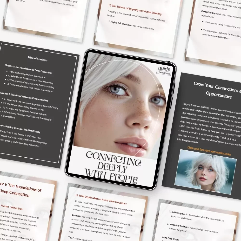 Connecting Deeply with People | Guide for Meaningful Relationships | How to Connect Deeply with People | Personal Growth Digital Download
