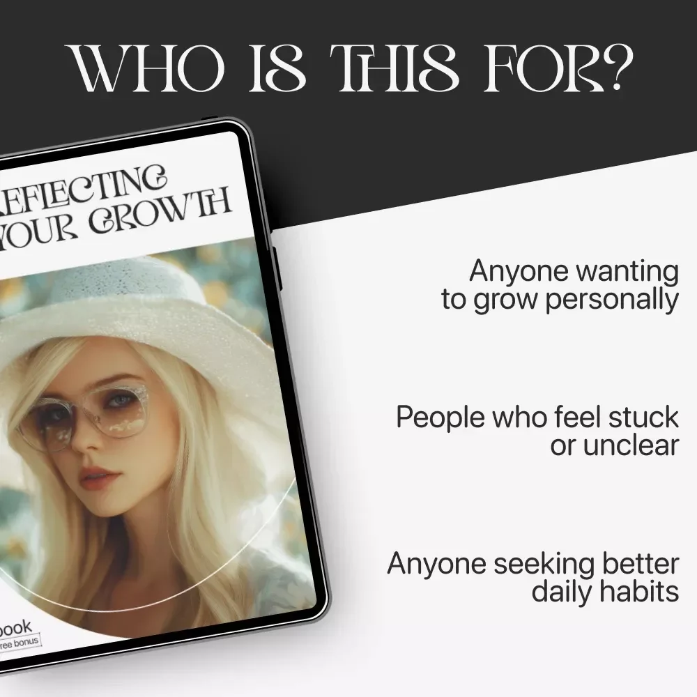 Reflecting on Your Growth – Personal Development Guide | How to Reflect on My Growth Workbook, Self-Reflection Planner, Digital Download