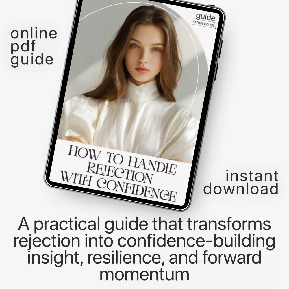 How to Handle Rejection with Confidence — Digital Self-Growth Guide for Emotional Resilience | Printable Mindset Workbook | Personal Development eBook | how to handle rejection without losing confidence