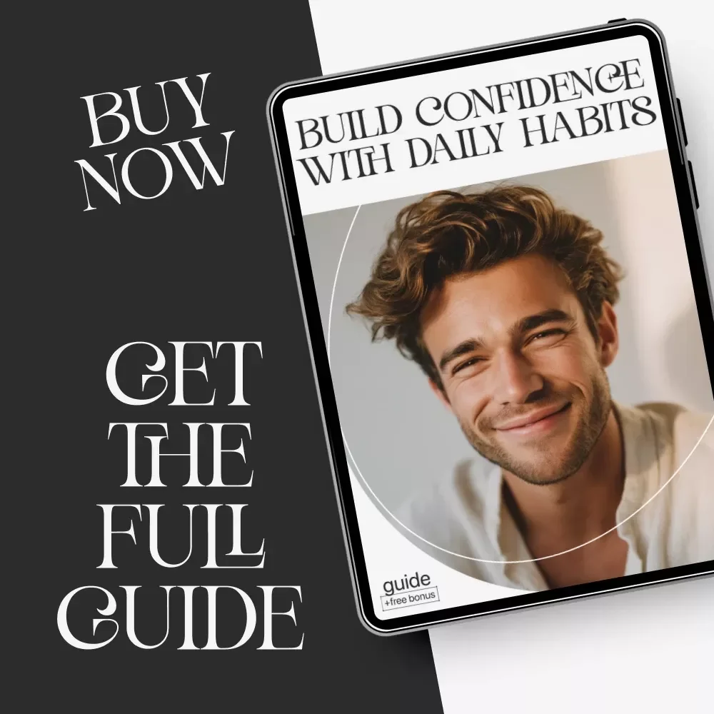 Build Confidence with Daily Habits | Daily Routine for Self Confidence Guide | Printable Self-Confidence Planner & Mindset Workbook