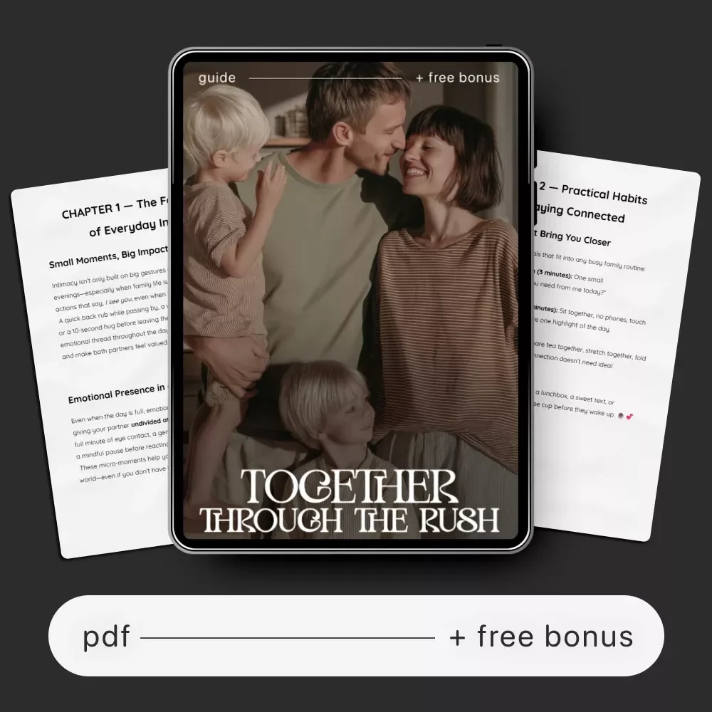 Together Through the Rush | Intimacy Guide for Busy Couples • Relationship eBook • Digital Download for Deeper Connection • Couples Communication Tool