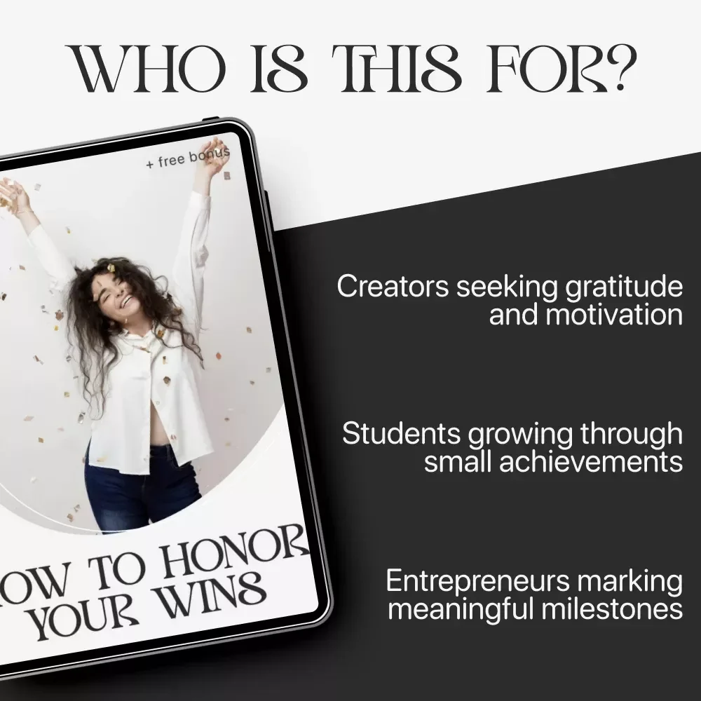 How to Honor Your Wins | Self-Reflection & Gratitude Checklist for Motivation | How to Celebrate Personal Achievements