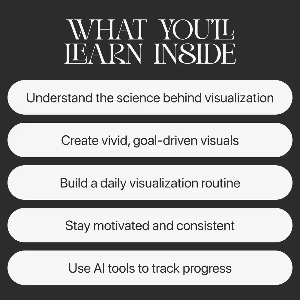 Visualize to Realize: Turning Goals into Reality | How to Use Visualization for Goals | Digital Goal-Setting & Mindset Guide | Instant Download