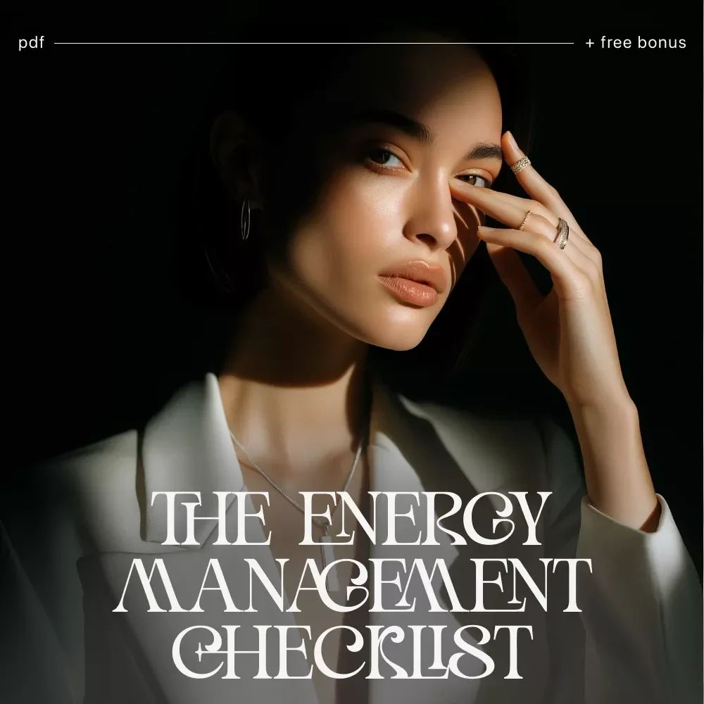 The Energy Management Checklist for Peak Performance | Digital Download Checklist for Boosting Productivity, Focus & Daily Balance | how to manage my energy for peak performance Guide