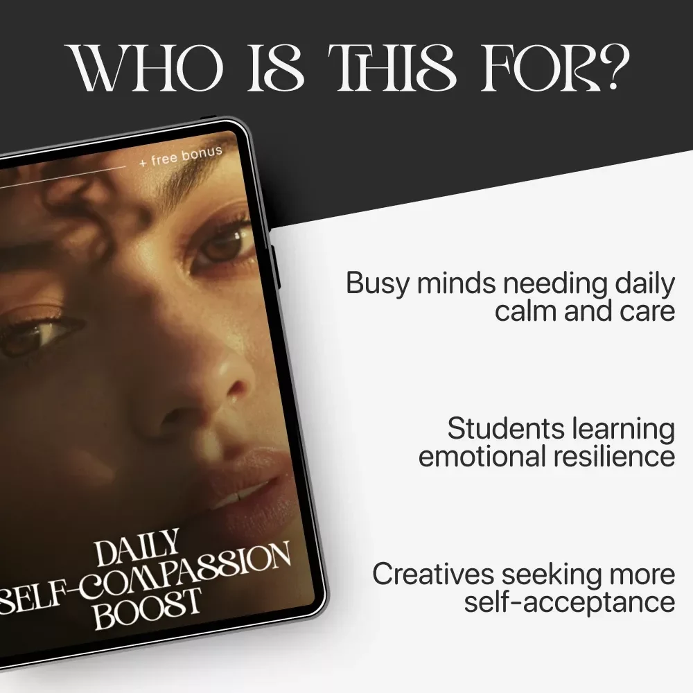 The Daily Self-Compassion Boost Checklist | How to Practice Self-Compassion Daily | Digital Printable for Mindfulness, Self-Love & Emotional Wellness | Instant Download