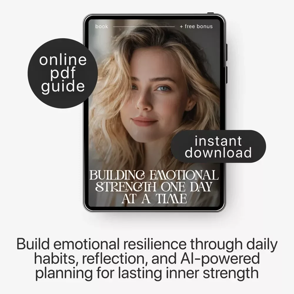 Building Emotional Strength One Day at a Time | Digital Ebook + planner for emotional resilience | Daily Resilience Planner, Emotional Wellness Guide, Self-Growth Journal