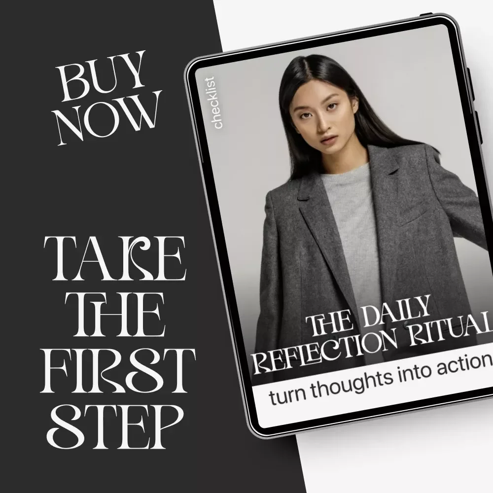 The Daily Reflection Ritual: Turn Thoughts into Action | Digital Checklist | How to Create a Daily Reflection Habit