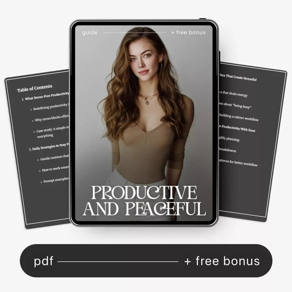 Productive and Peaceful | Mindful Efficiency & Focus Guide | How to Stay Productive Without Stress