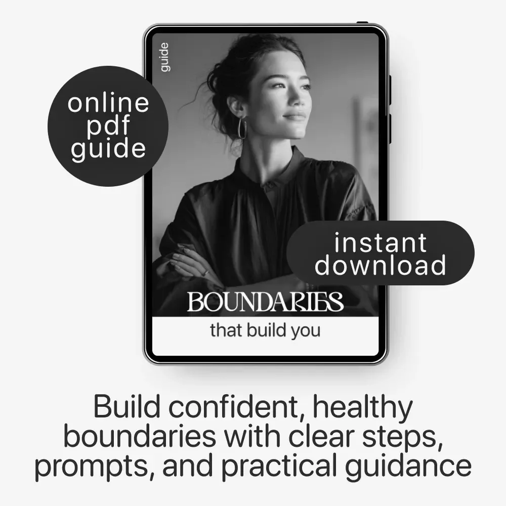 Boundaries That Build You | Healthy Boundaries Guide, Emotional Wellness eBook, Personal Growth Workbook, Self-Care Digital Download