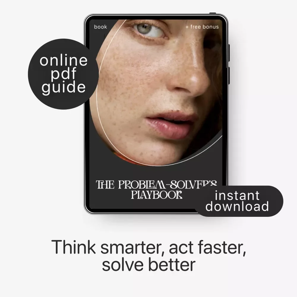 The Problem-Solver’s Playbook | How to Improve Problem-Solving Skills | Digital Guide for Critical Thinking, Creativity & Decision-Making | Instant Download