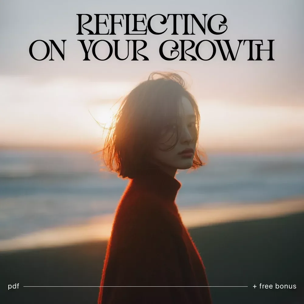 Reflecting on Your Growth – Personal Development Guide | How to Reflect on My Growth Workbook, Self-Reflection Planner, Digital Download