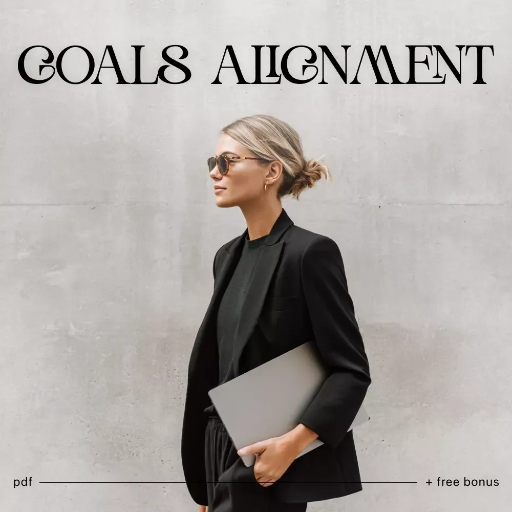 The Goals Alignment Checklist | How to Align My Goals with What I Truly Care About | Values-Based Goal Planning Printable
