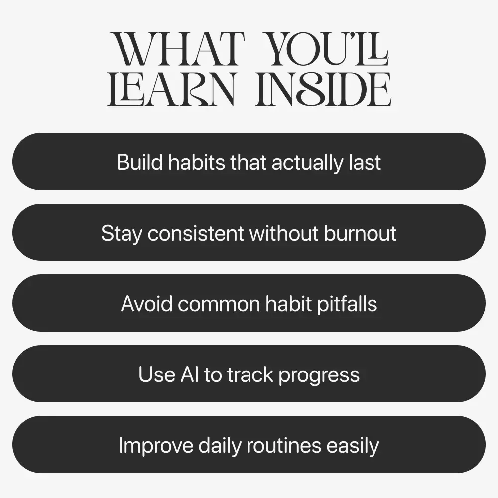 Habits That Elevate Your Everyday | Digital Guide for Ways to Upgrade Your Daily Habits, Productivity & Personal Growth eBook