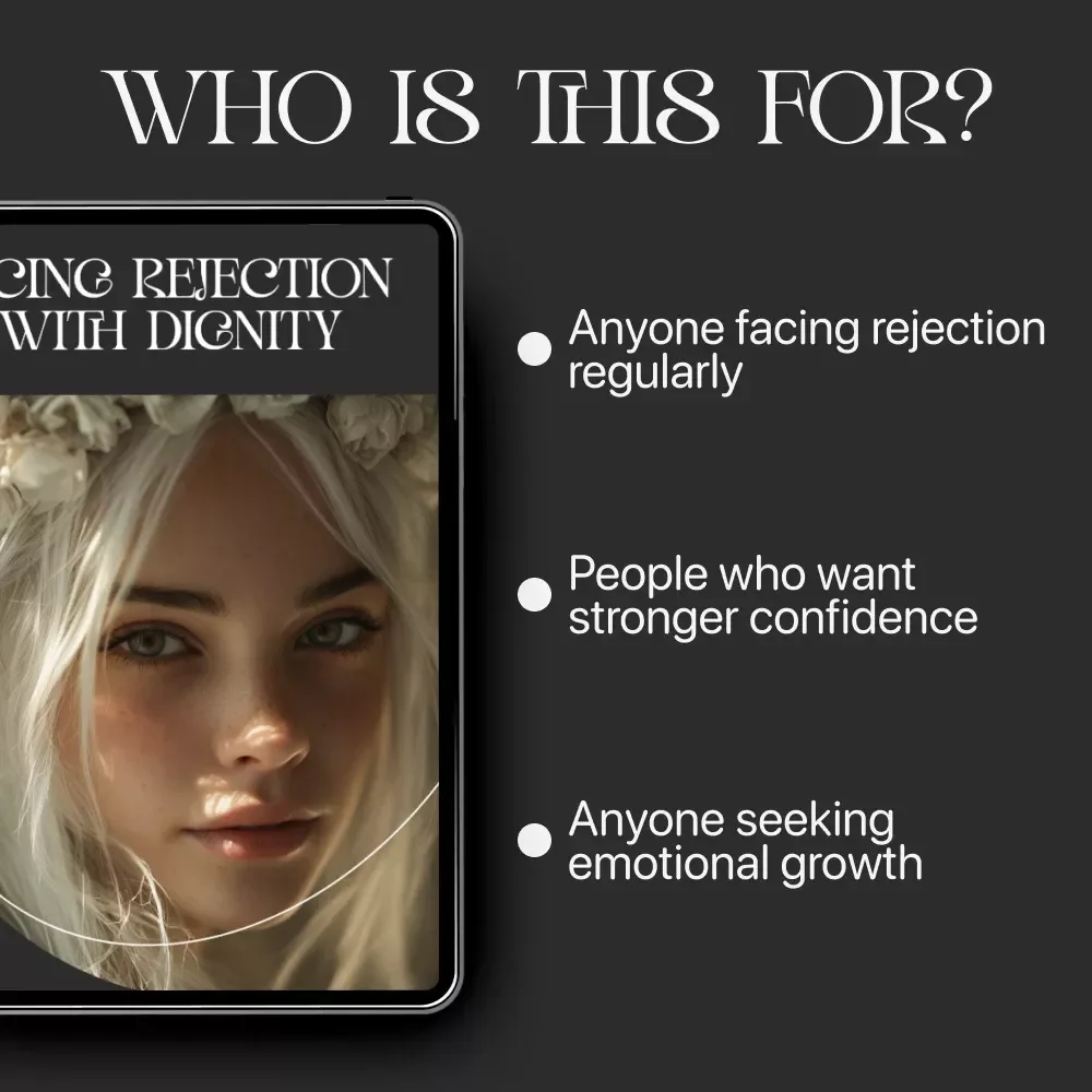 Facing Rejection with Dignity Checklist | How to Face Rejection with Dignity Emotional Resilience Guide | Digital Download for Confidence & Personal Growth