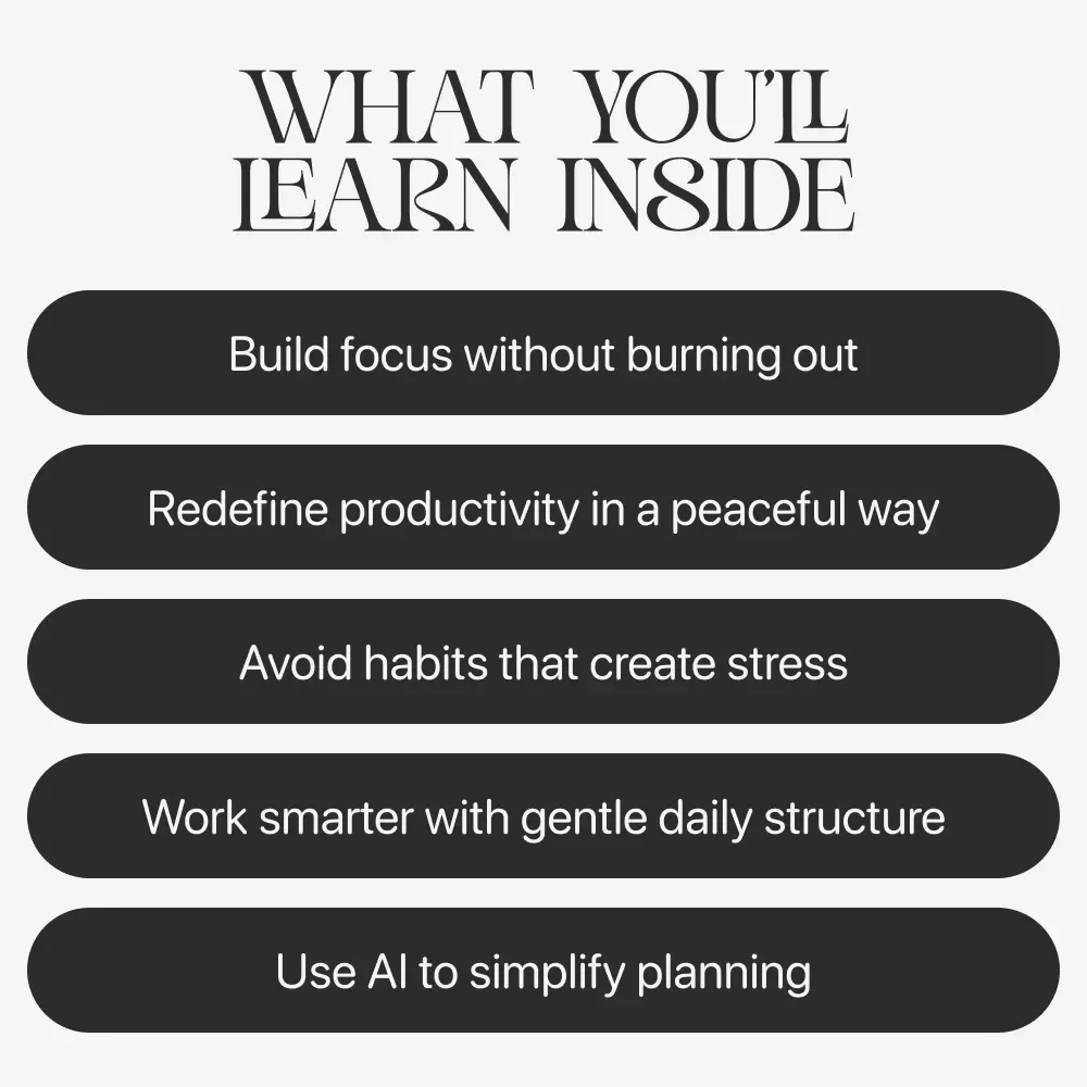 Productive and Peaceful | Mindful Efficiency & Focus Guide | How to Stay Productive Without Stress