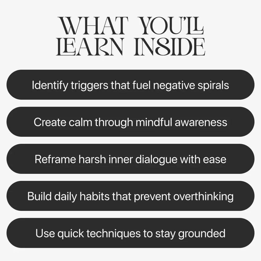Reset Negative Thinking | Practical eBook on Ways to Snap Out of Negative Spirals
