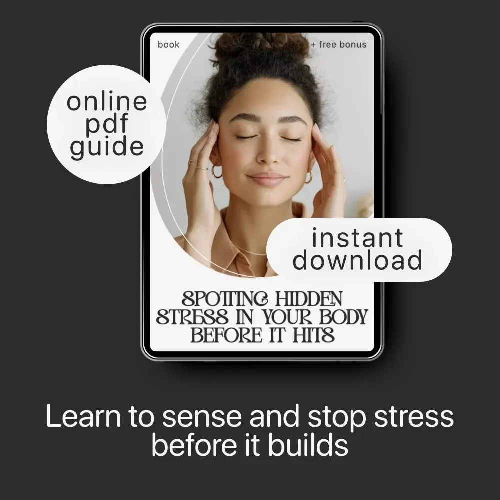 Spotting Hidden Stress in Your Body Before It Hits | Wellness eBook for Mind-Body Awareness | Learn how to notice hidden stress in my body | Digital Download for Calm, Health, and Self-Awareness