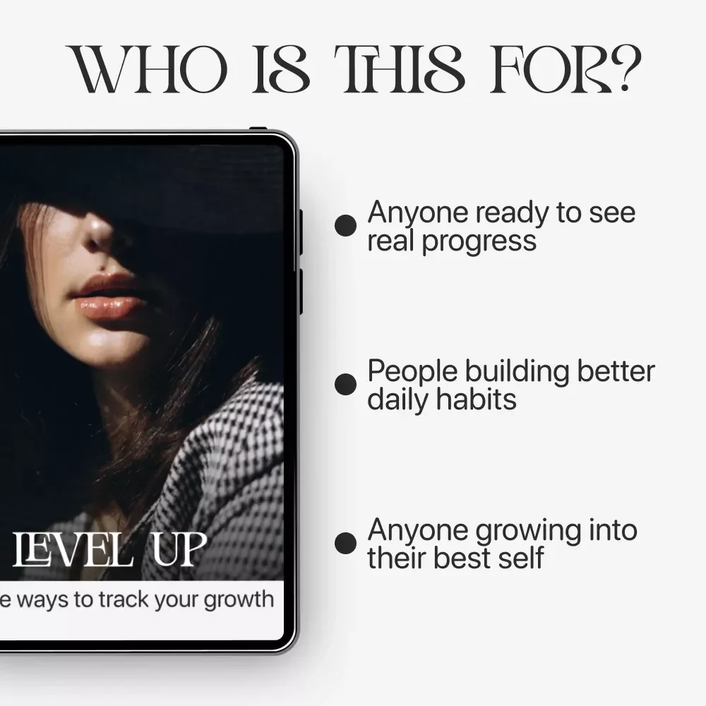 Level Up: Simple Ways to Track Your Growth | Printable Personal Growth Checklist | Learn How to Measure Personal Growth Simply