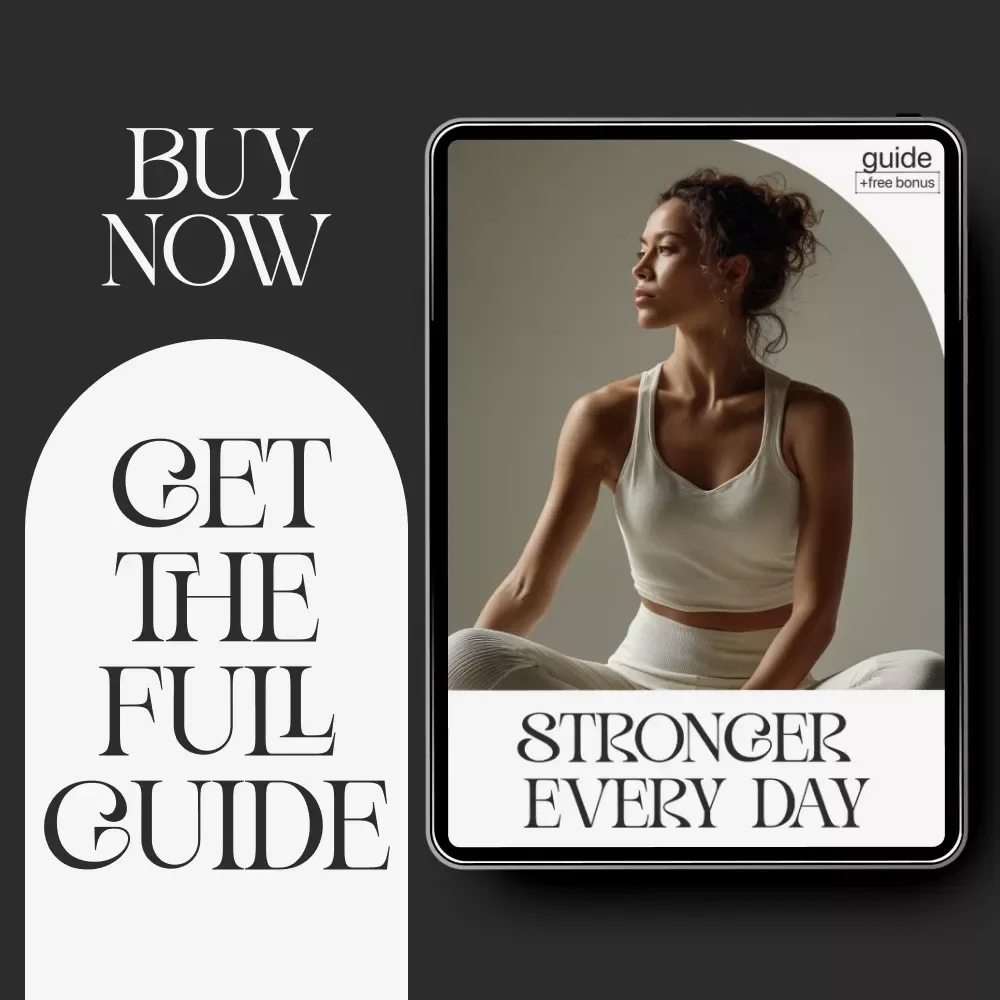 Stronger Every Day — Digital Self-Discipline Guide | Mindset Workbook, Daily Habit Builder, Motivation eBook | how to boost self-discipline naturally