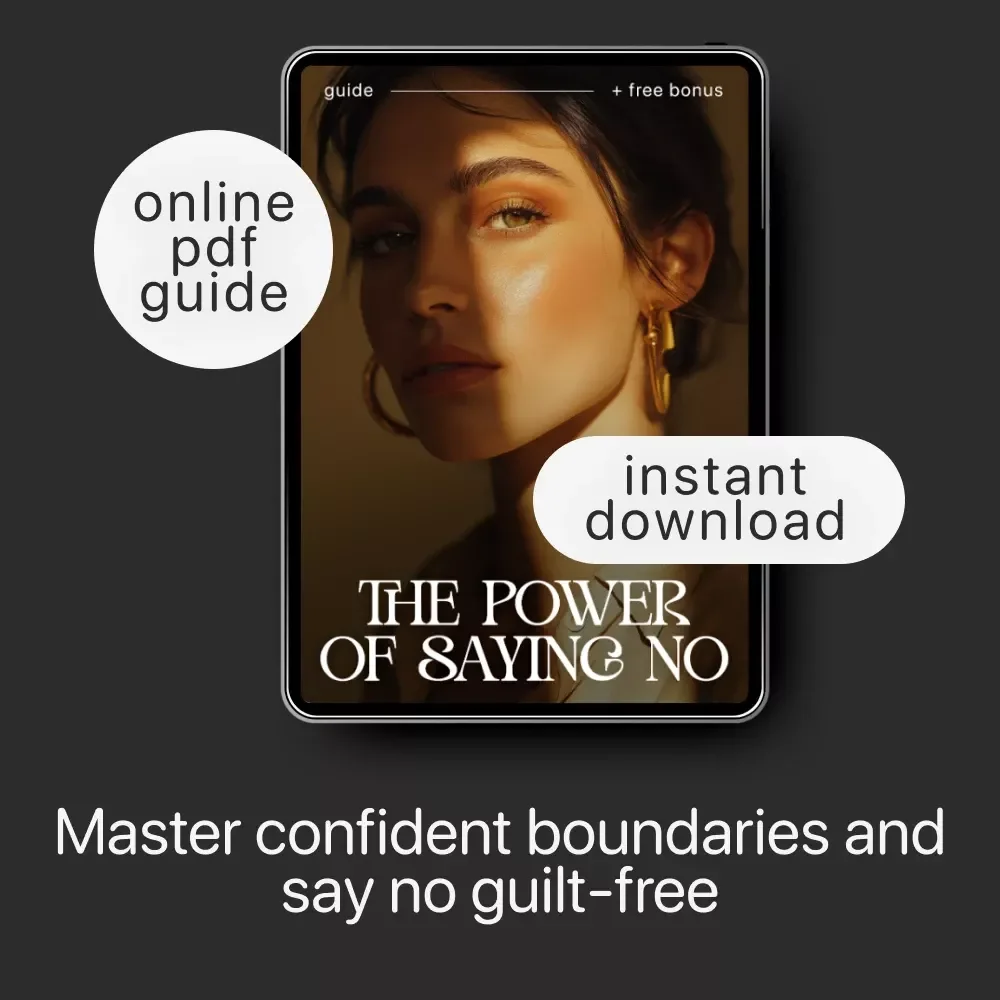 The Power of Saying No – Guilt-Free Boundaries Guide | Learn how to stop feeling guilty saying no | Digital Download Self-Help Workbook for Confident Communication