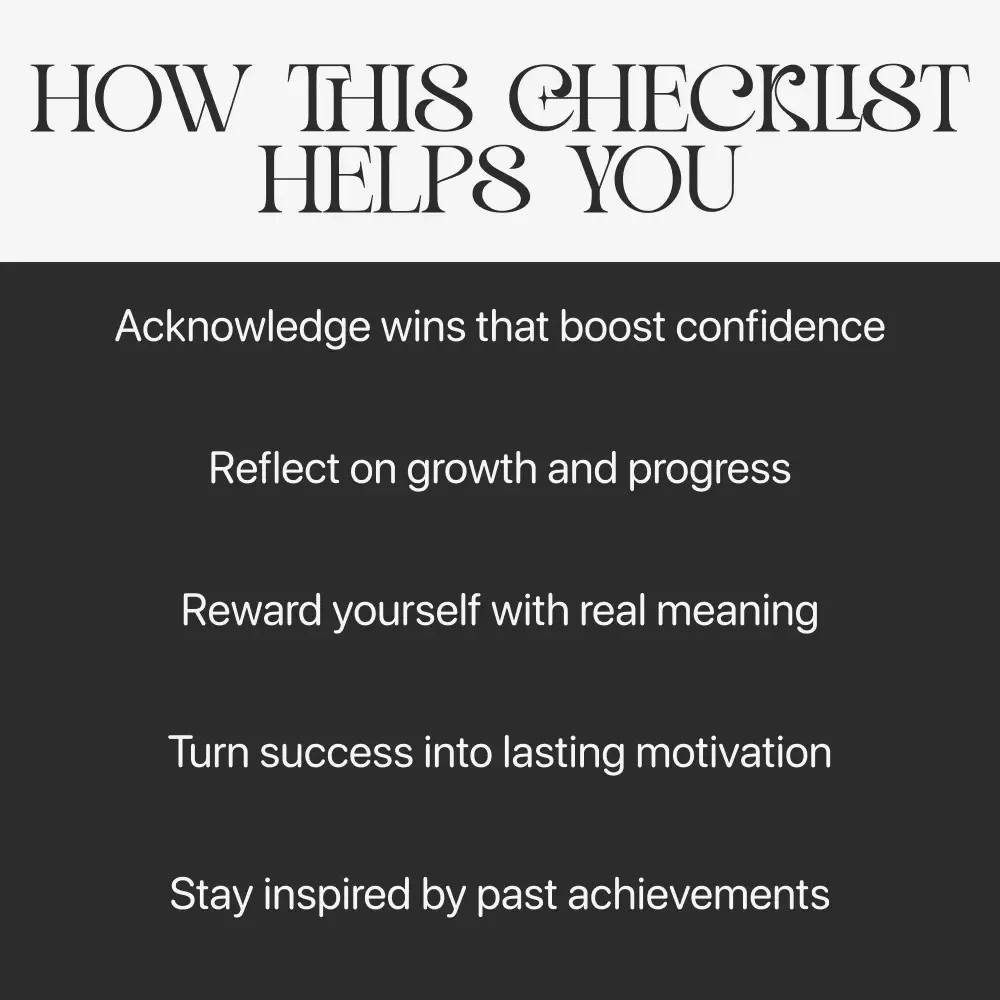 How to Honor Your Wins | Self-Reflection & Gratitude Checklist for Motivation | How to Celebrate Personal Achievements