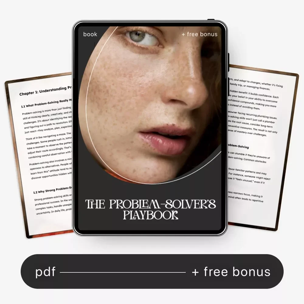 The Problem-Solver’s Playbook | How to Improve Problem-Solving Skills | Digital Guide for Critical Thinking, Creativity & Decision-Making | Instant Download