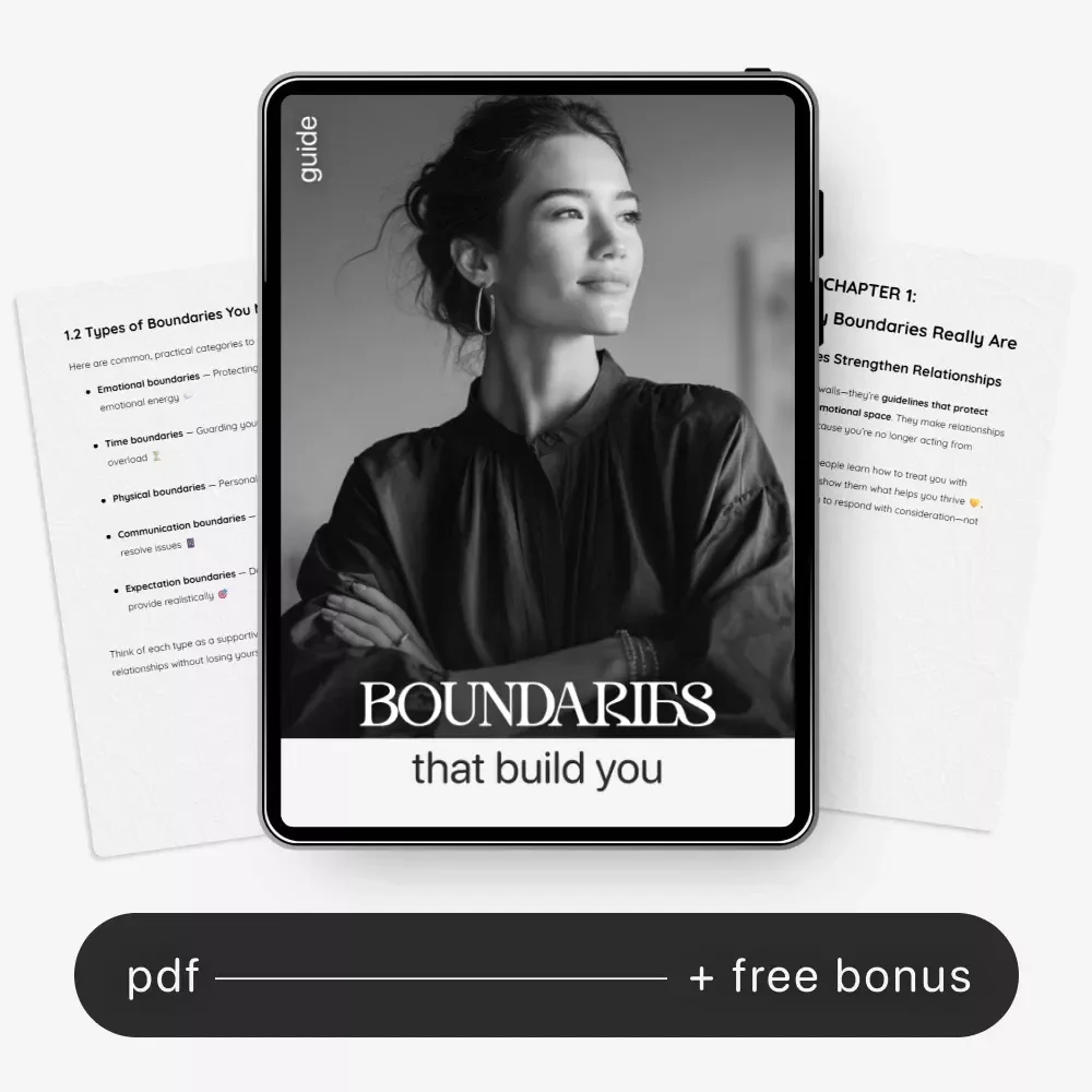 Boundaries That Build You | Healthy Boundaries Guide, Emotional Wellness eBook, Personal Growth Workbook, Self-Care Digital Download
